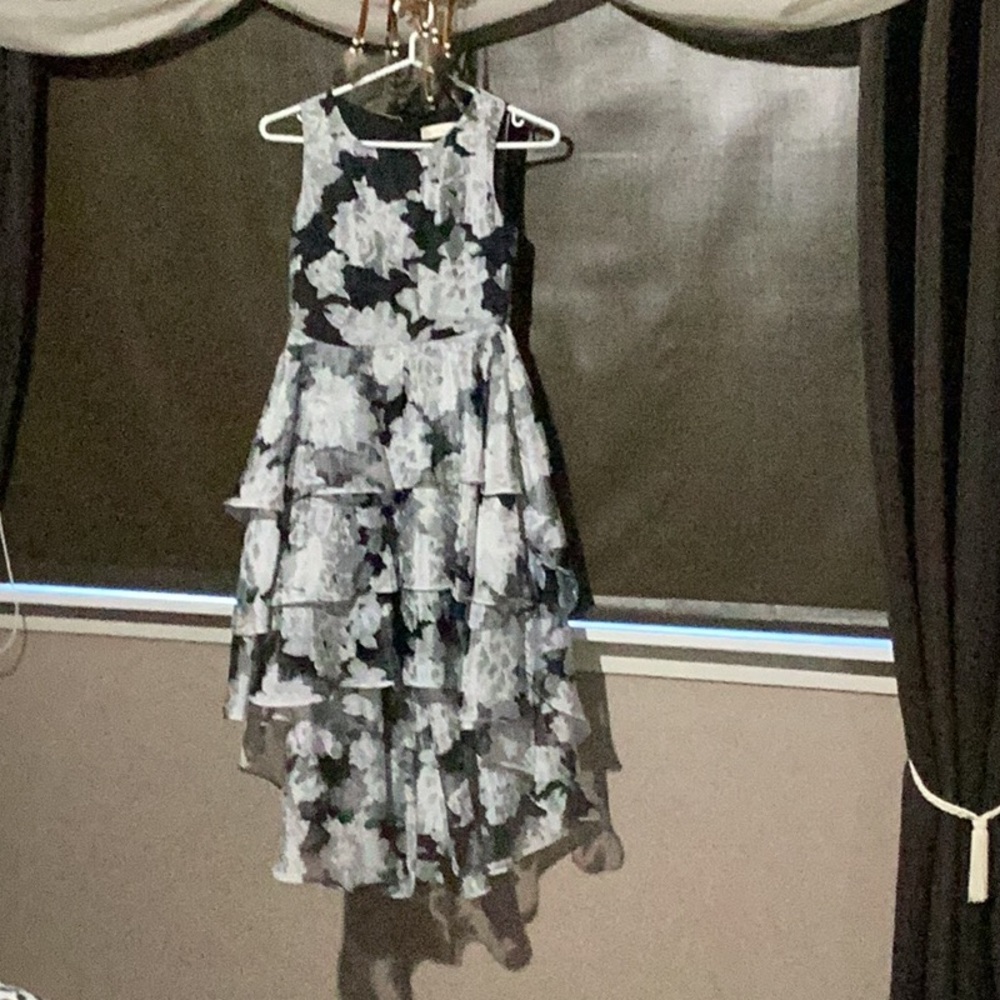 Floral High-Low Dress
